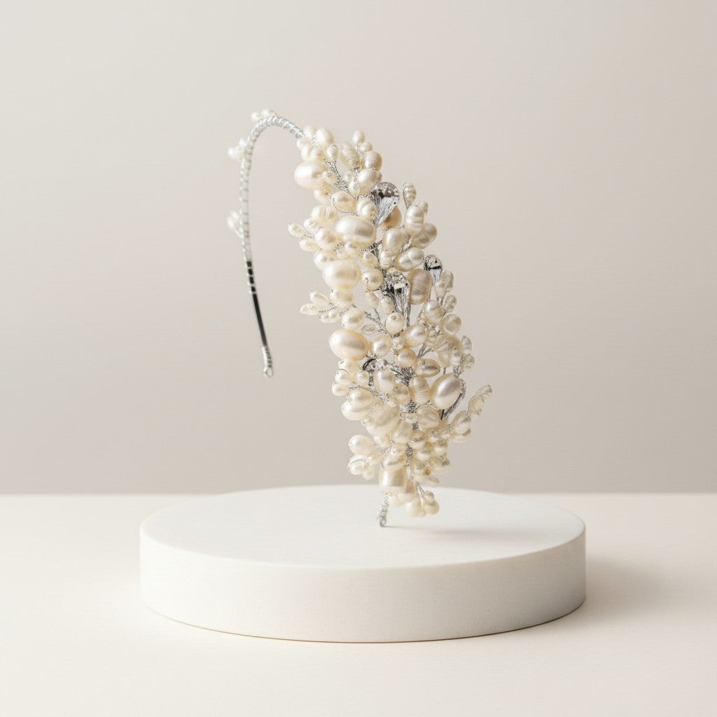 BESSIE - Luxe Pearl Headband - HDB29- SASSB