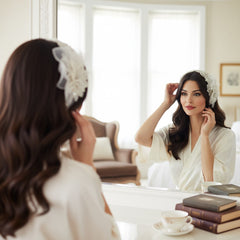 BRIANNA - Chic Headpiece - Ivory -HP16 SASSB