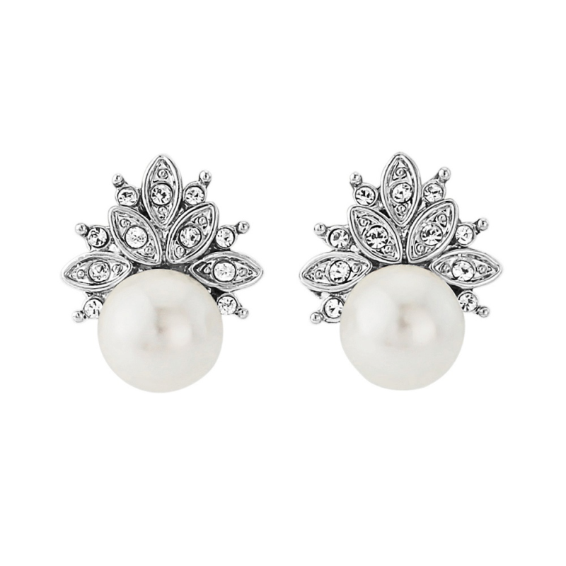 Cubic Zirconia Earrings - Chic Pearl CZER334