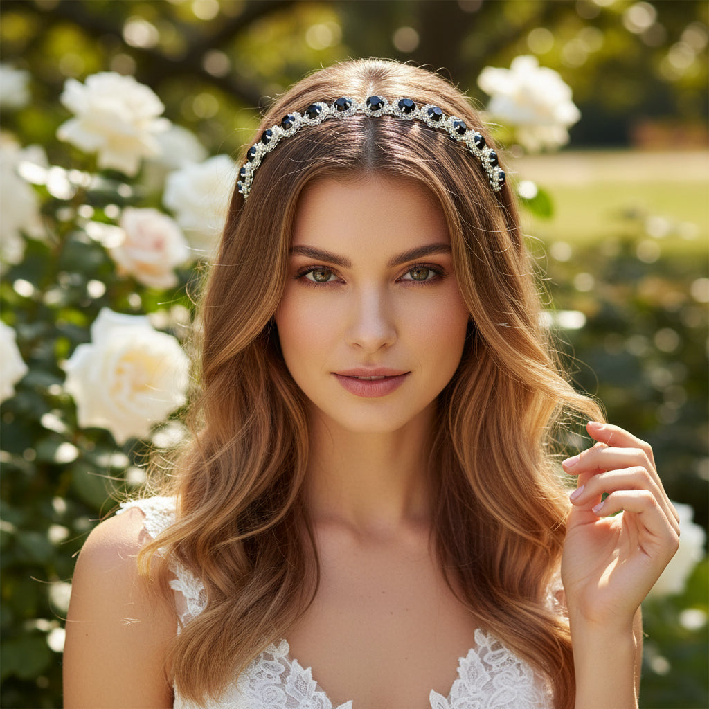 ATHENA COLLECTION - CRYSTAL HEADBAND SET - DAINTY DIVA AHB236