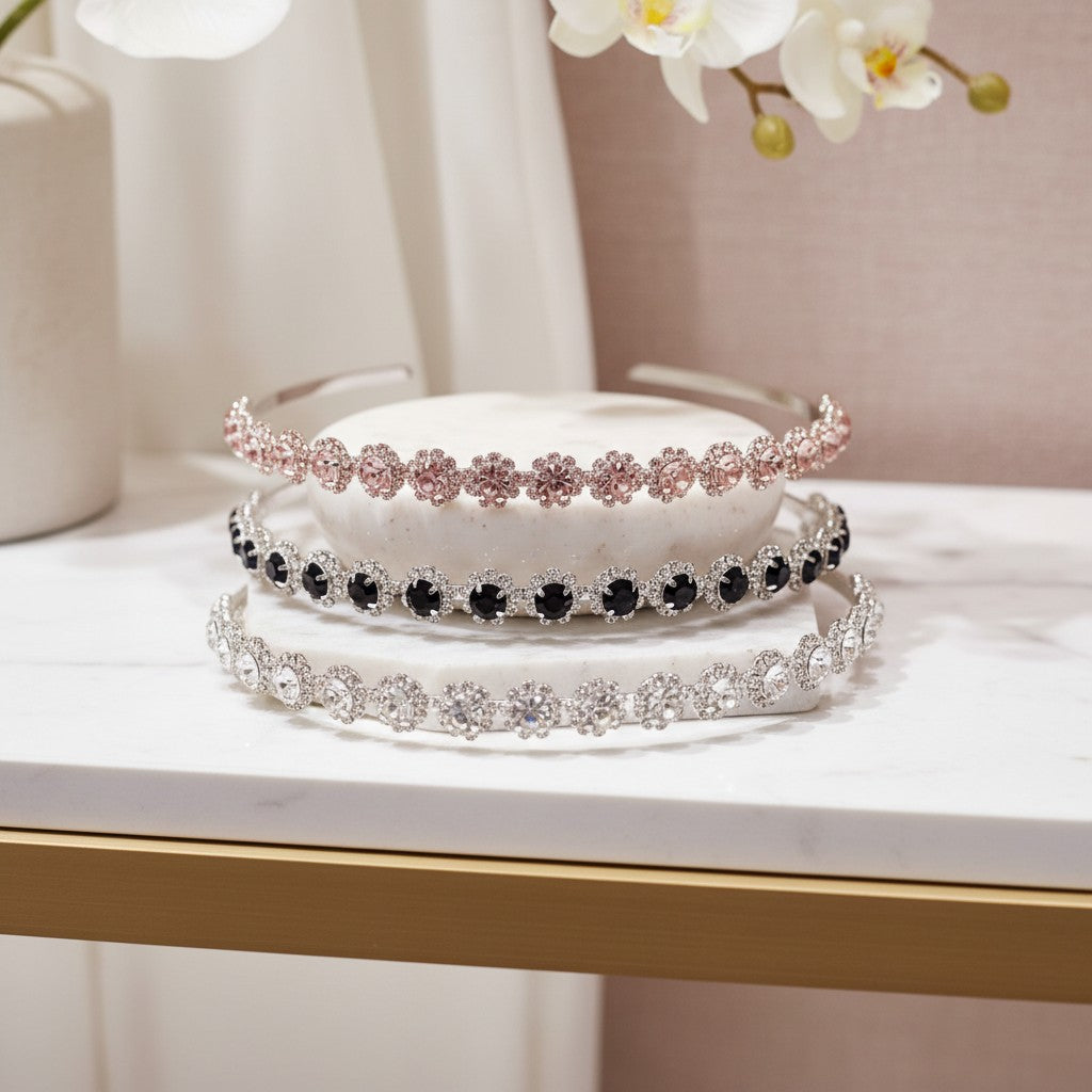 ATHENA COLLECTION - CRYSTAL HEADBAND SET - DAINTY DIVA AHB236