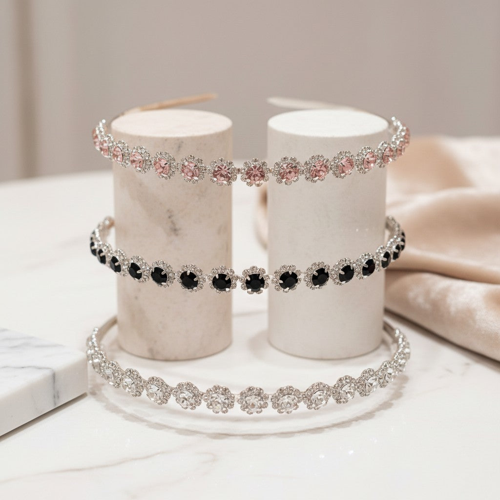 ATHENA COLLECTION - CRYSTAL HEADBAND SET - DAINTY DIVA AHB236