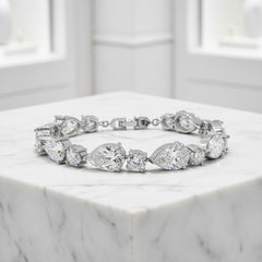 Cubic Zirconia - Classic Crystal Bracelet - BRA6