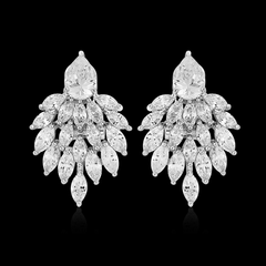 Cubic Zirconia Collection - Statement Earrings - CZER336