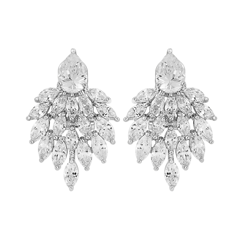 Cubic Zirconia Collection - Statement Earrings - CZER336
