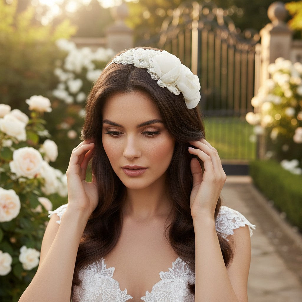 Melina Beauty Hair Band - SASSB Ivory HDB32