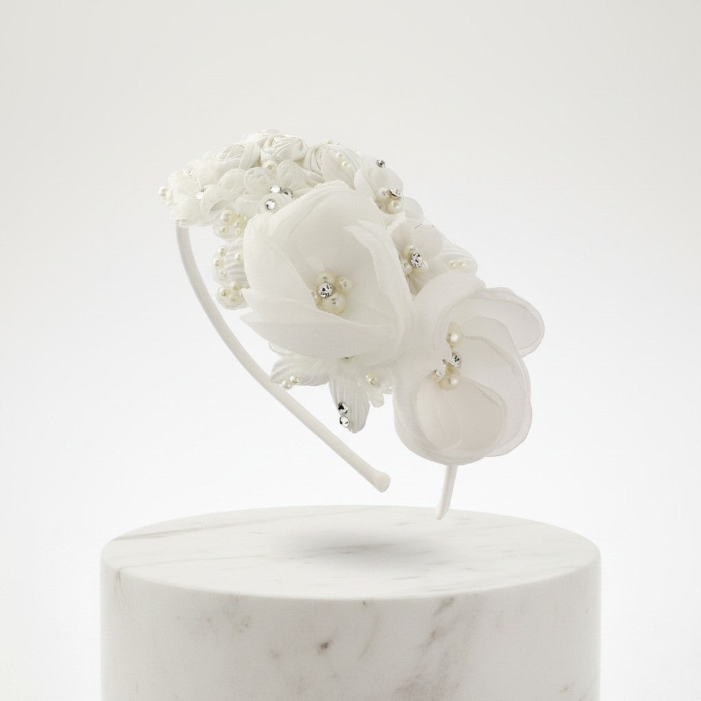 Melina Beauty Hair Band - SASSB Ivory HDB32