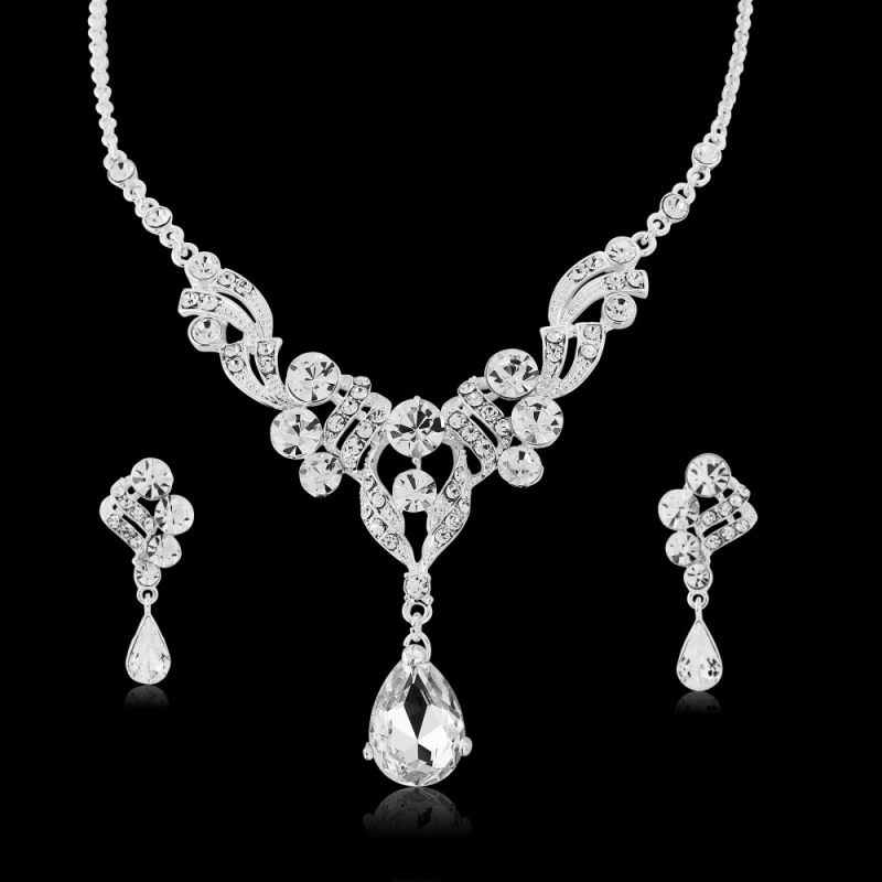LUXE CRYSTAL NECKLACE SET - SASSB NK12A