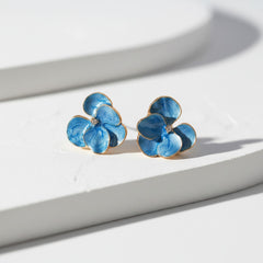 ATHENA COLLECTION - BLUE ORCHID EARRINGS - CZER938