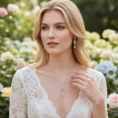 Cubic Zirconia Collection - Enchanting Necklace - CZNK27