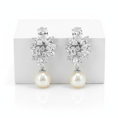 Cubic Zirconia Collection - Majestic Earrings - CZER347 SILVER