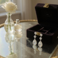 Cubic Zirconia Collection - Swarovski Crystal Treasure Earrings - CZER350