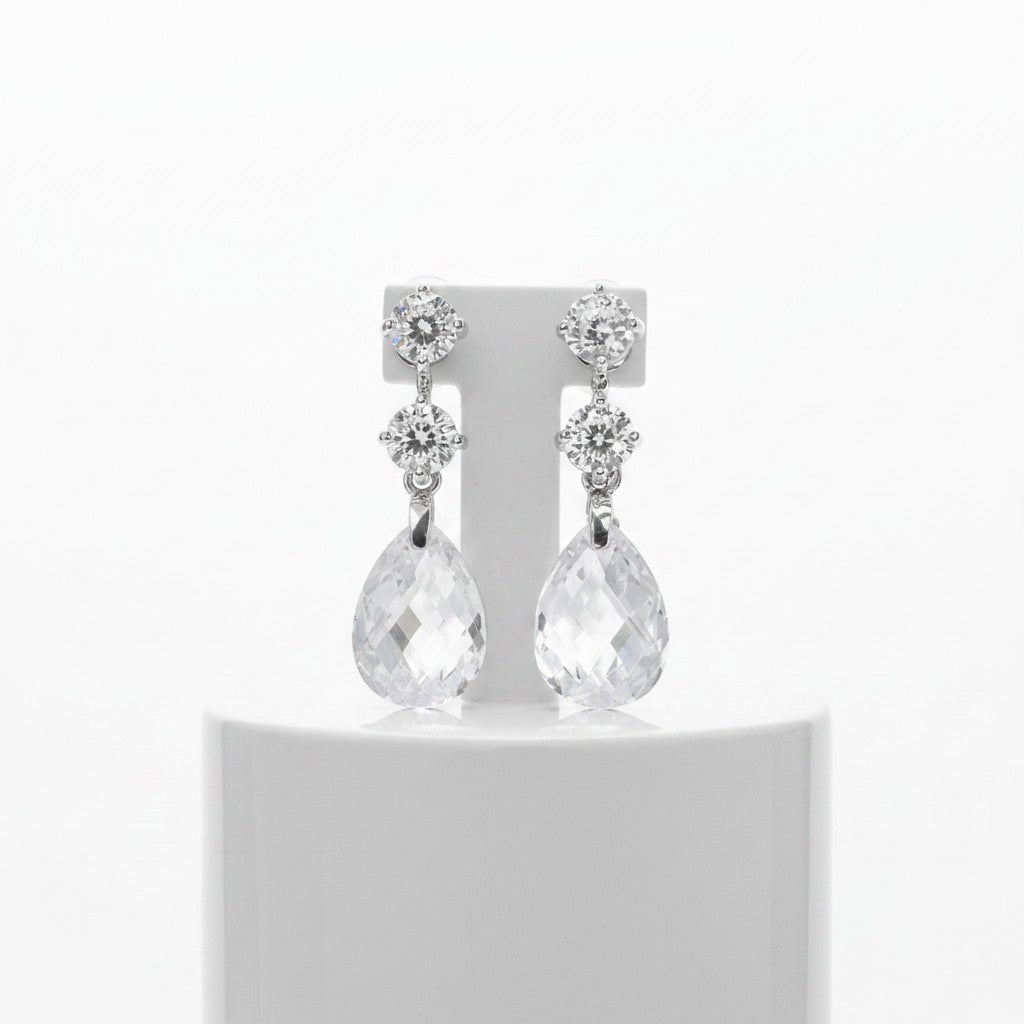 Cubic Zirconia Collection - Swarovski Crystal Treasure Earrings - CZER350