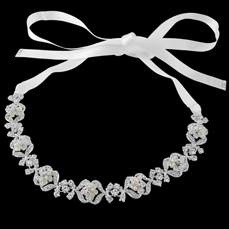 Leanna Crystal Luxe Hair Vine - IVORY HP19- SASSB