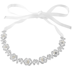 Leanna Crystal Luxe Hair Vine - IVORY HP19- SASSB