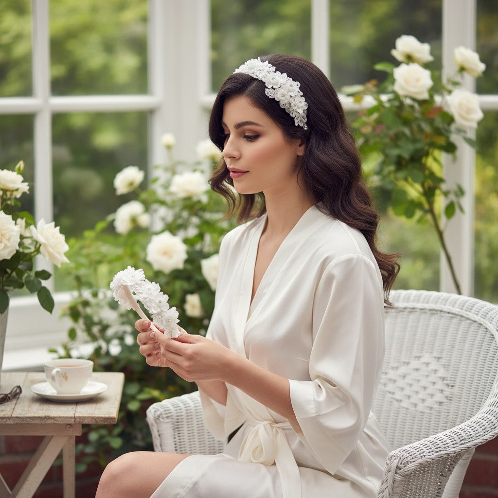 Arlene Chic Headband  SASSB- HDB37- Ivory