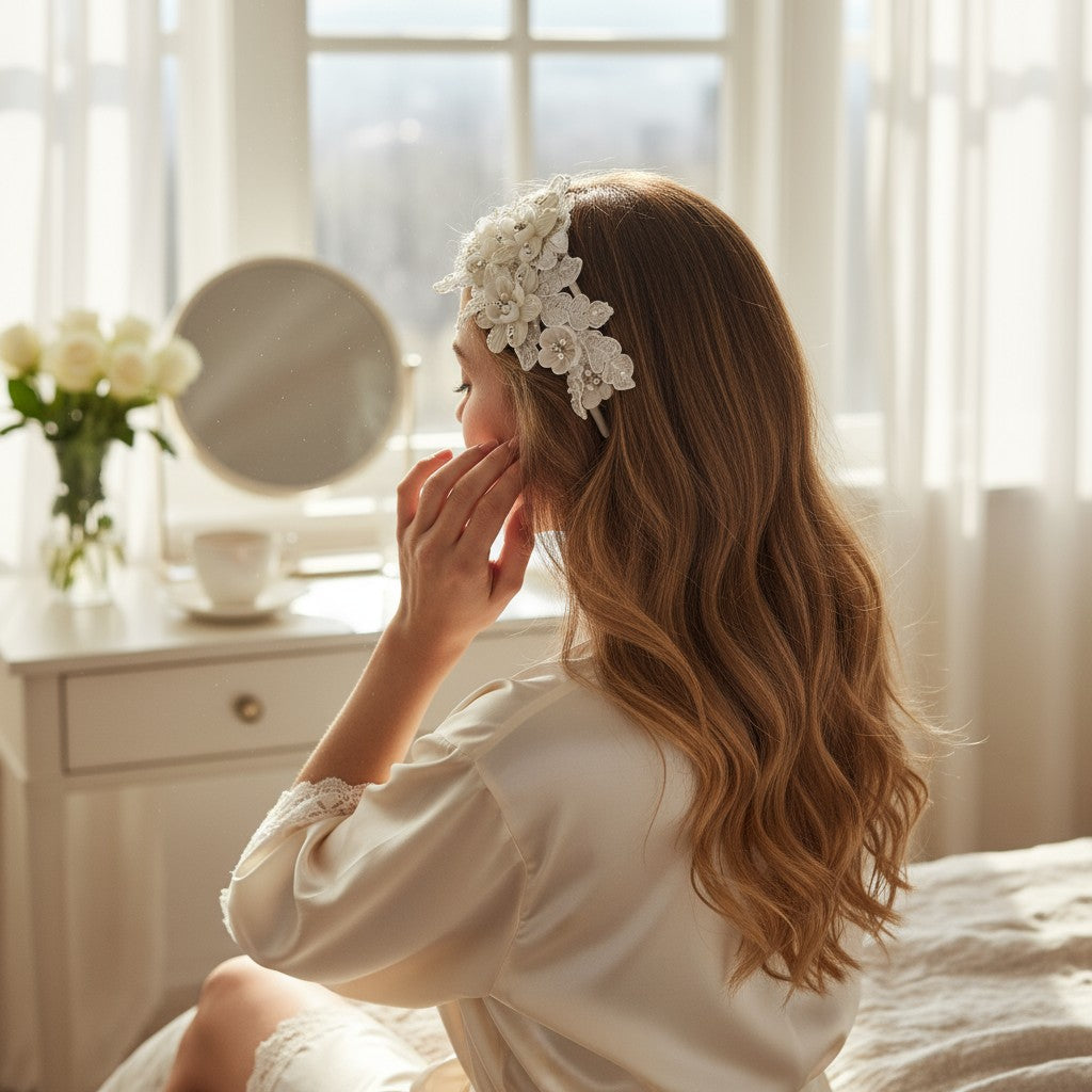 Arlene Chic Headband  SASSB- HDB37- Ivory
