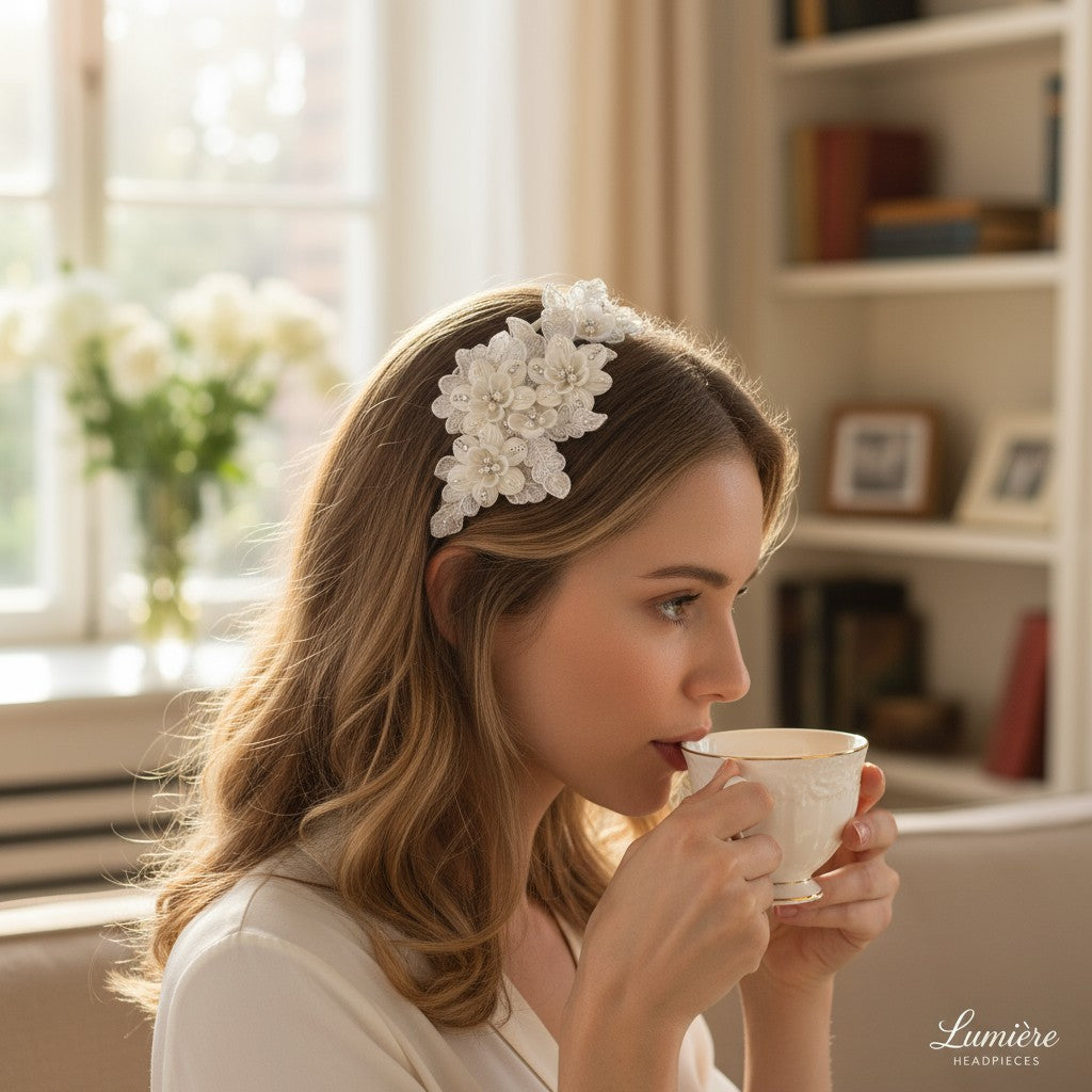 Arlene Chic Headband  SASSB- HDB37- Ivory