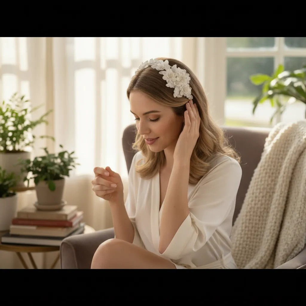 Arlene Chic Headband  SASSB- HDB37- Ivory