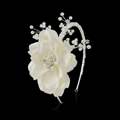 Elsie Extravagance Flower Headband HDB36 - IVORY - SASSB