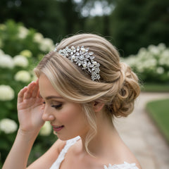 CRYSTAL EXTRAVAGANCE HAIR COMB - ROSE GOLD - HC148
