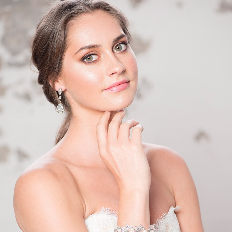 Cubic Zirconia Collection - Sparkle Drop Earrings - CZER352