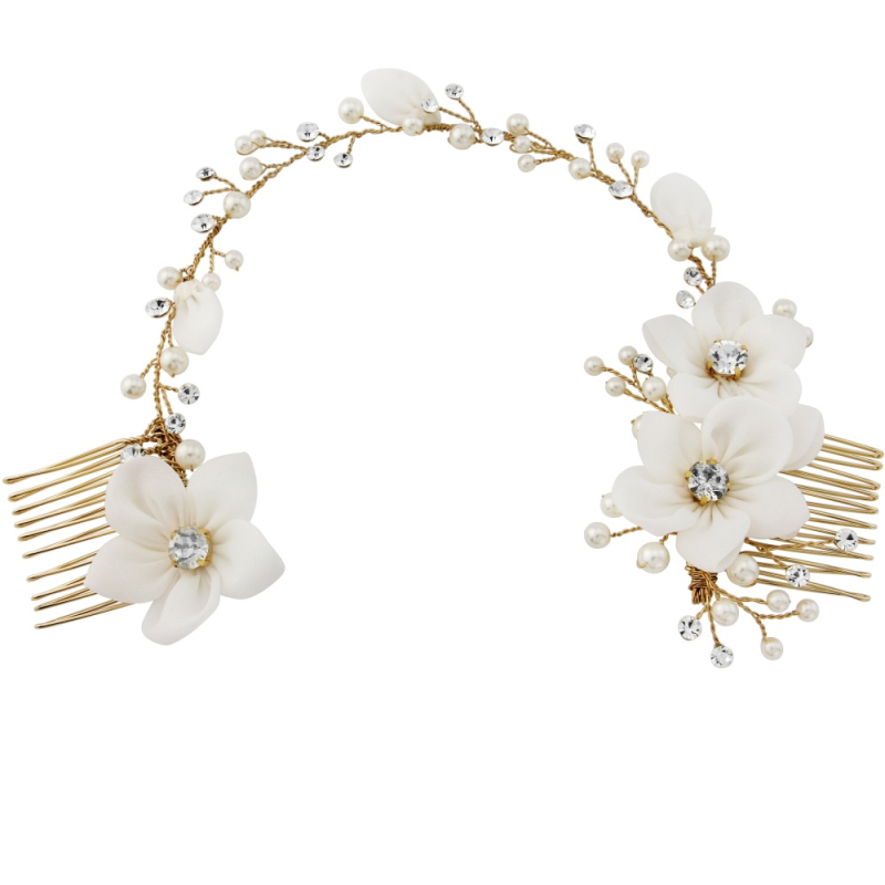 GOLD ANAIS BOHEMIAN CHIC HEADPIECE -HP7 Gold  - SASSB