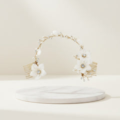 GOLD ANAIS BOHEMIAN CHIC HEADPIECE -HP7 Gold  - SASSB