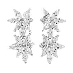 CUBIC ZIRCONIA COLLECTION - STATEMENT GEM EARRINGS - CZER355