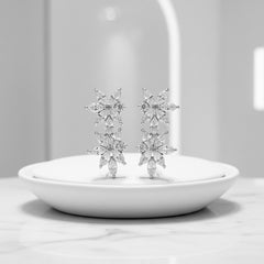 CUBIC ZIRCONIA COLLECTION - STATEMENT GEM EARRINGS - CZER355