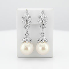 Cubic Zirconia Collection - Crystal Gem Earrings - CZER356