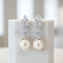 Cubic Zirconia Collection - Crystal Gem Earrings - CZER356
