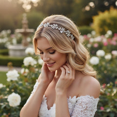 Marielle - Pearl Garland Headpiece - IVORY - SASSB