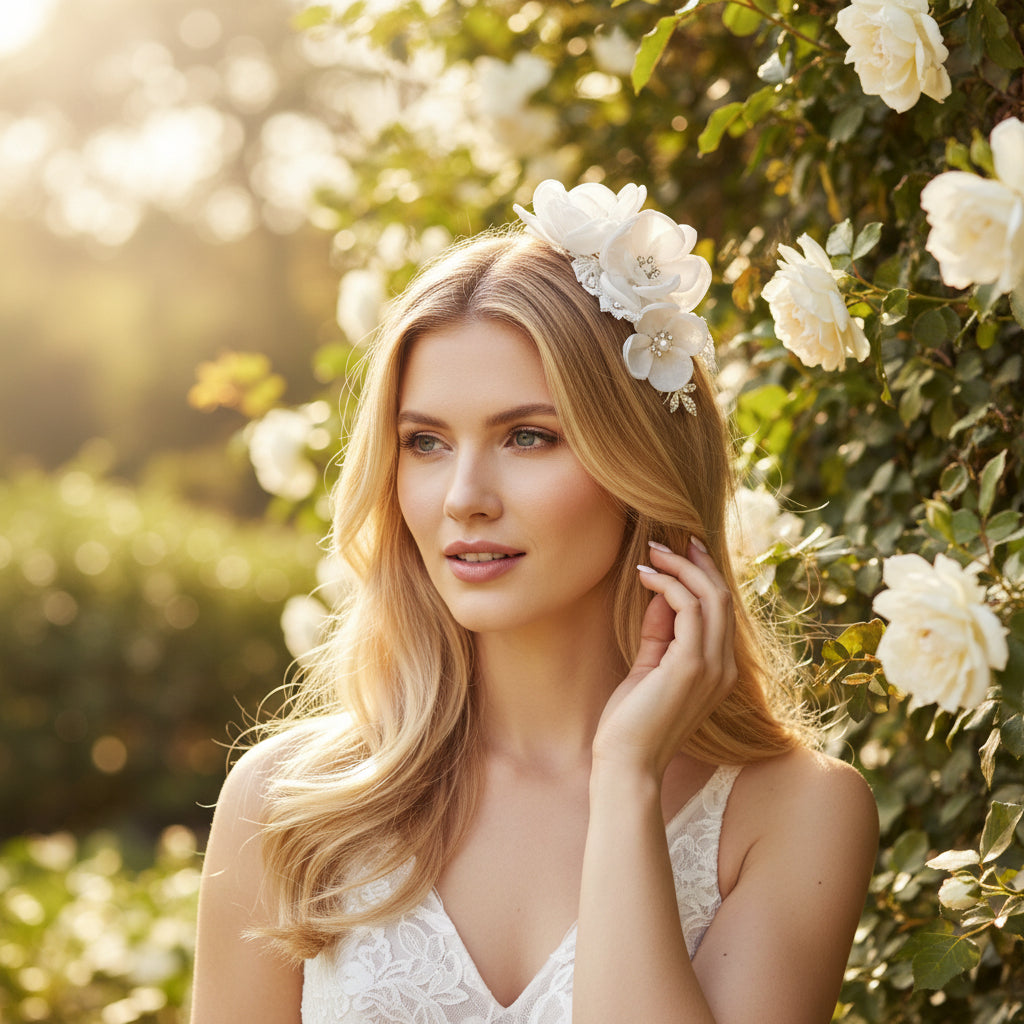 ISADORA HEADPIECE - Starlet Hair Comb - IVORY HP25 - SASSB