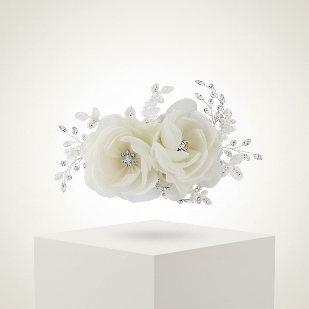BLOSSOM HEADPIECE - Luxe Crystal Hair Comb -HC26 SASSB