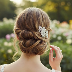 ESME 14K GOLD LUXE HAIR COMB HC15  SASSB