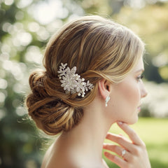 ESME 14K GOLD LUXE HAIR COMB HC15  SASSB