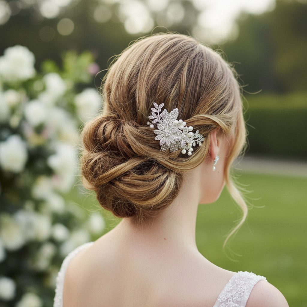 ESME 14K GOLD LUXE HAIR COMB HC15  SASSB