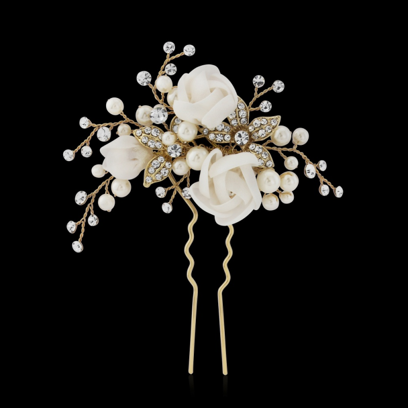 FREYA LUXE HAIR PIN 14K GOLD PLATED - SASSB HP38 GOLD