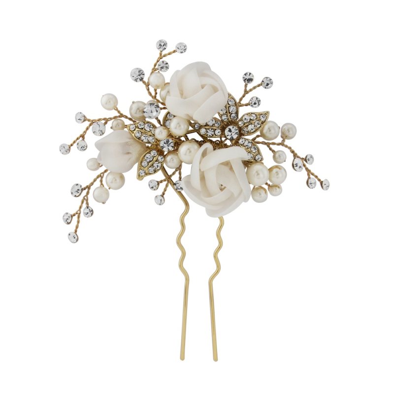 FREYA LUXE HAIR PIN 14K GOLD PLATED - SASSB HP38 GOLD