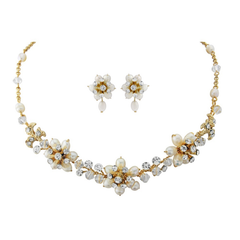 Exquisite Pearl Necklace Set - 14K GOLD NK10 - SASSB