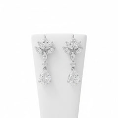 Cubic Zirconia Collection - Silver Screen CZ Earrings - CZER370