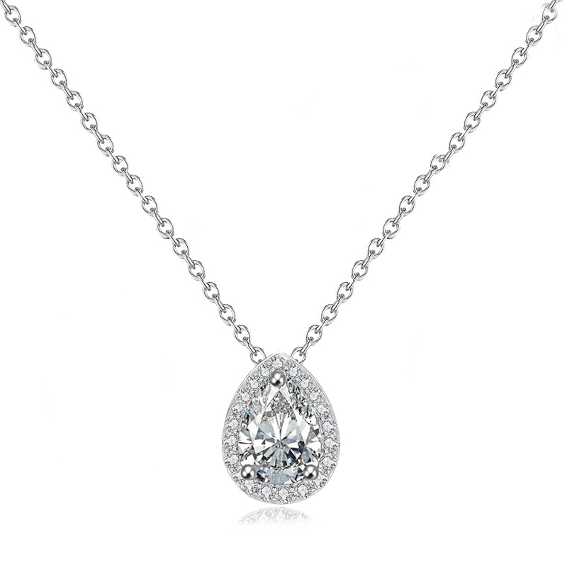 Cubic Zirconia Collection- Dainty Gem Necklace - CZNK35