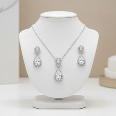 Cubic Zirconia Collection - Chic Necklace set - CZNK36