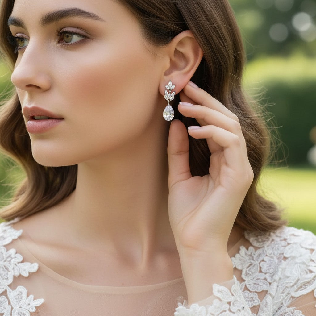 Cubic Zirconia Collection - Starlet Chic Earrings - CZER368