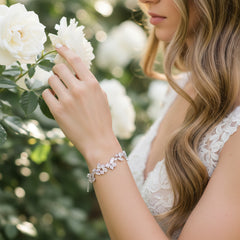 Cubic Zirconia Collection - Glitzy Sparkle Bracelet - CZBRA14