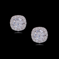 Cubic Zirconia Collection - Chic Stud Earrings - CZER376