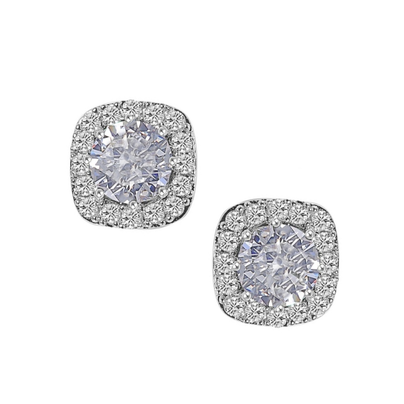Cubic Zirconia Collection - Chic Stud Earrings - CZER376