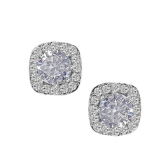 Cubic Zirconia Collection - Chic Stud Earrings - CZER376
