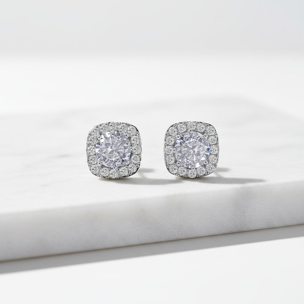 Cubic Zirconia Collection - Chic Stud Earrings - CZER376
